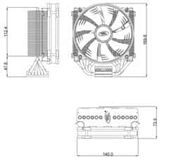 فن CPU - فن پردازنده دیپ کول ICE MATRIX 60042528thumbnail